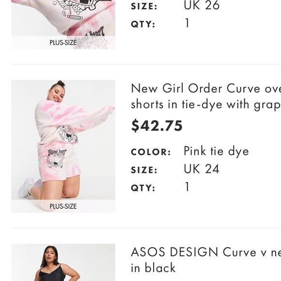 NEW girl ORDER pink tie dye shorts with design on front - Picture 6 of 6